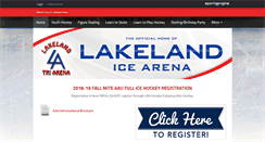 Desktop Screenshot of lakelandarena.com